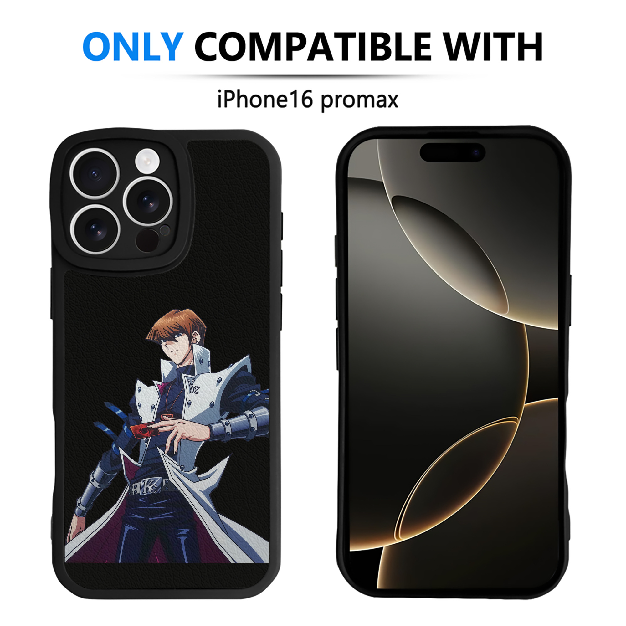 遊☆戯☆王 Yu-Gi-Oh! 【iPhone 16シリーズ対応】シリコンスマホケース（レザー調） 材質：シリコン